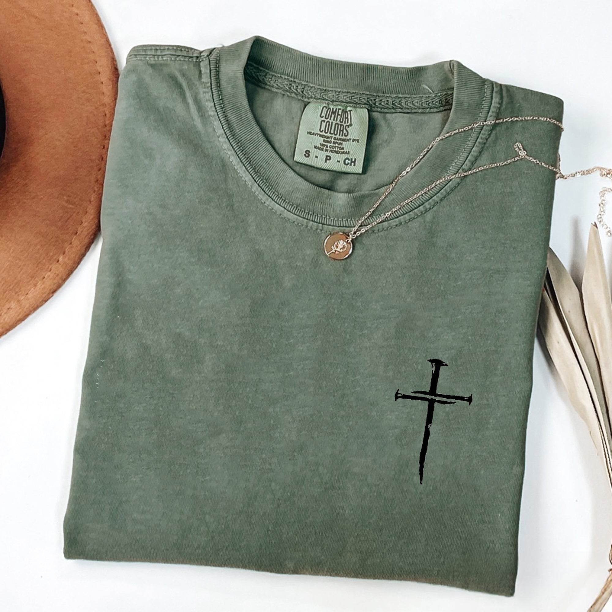 Comfort Colors®Cross Shirt, Faith Cross Shirt, Christian Gift, Faith Gift, Christian Shirts, Gift For Him, Gift For Her, Faith Cross, Fathers Day Shirt